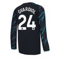 Manchester City Josko Gvardiol #24 Tretí futbalový dres 2023-24 Dlhy Rukáv